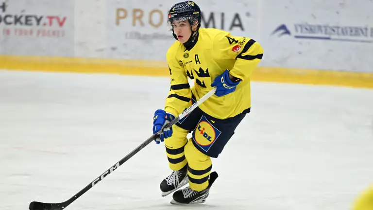 Axel Sandin Pellikka Foto Svenska Ishockeyförbundet