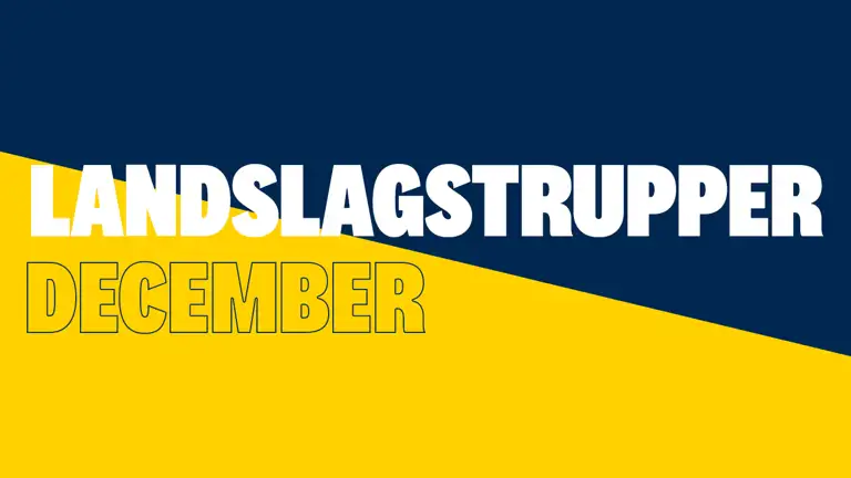 Landslagstrupper December