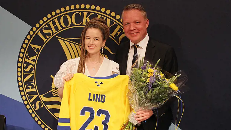 Anders Larsson Amanda Lind Lr Swehockey