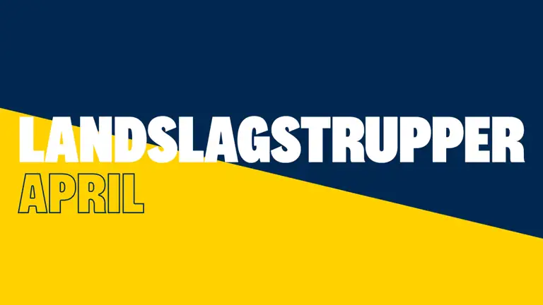 Landslagstrupper April